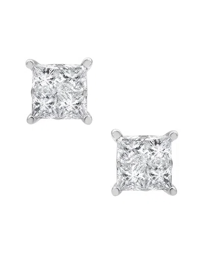 Diamond Select Cuts 14k 0.98 Ct. Tw. Diamond Earrings In Metallic