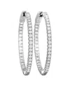 Diamond Select Cuts 14k 0.98 Ct. Tw. Diamond Inside-out Hoops