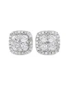 DIAMOND SELECT CUTS DIAMOND SELECT CUTS 14K 1.00 CT. TW. DIAMOND CUSHION CLUSTER EARRINGS