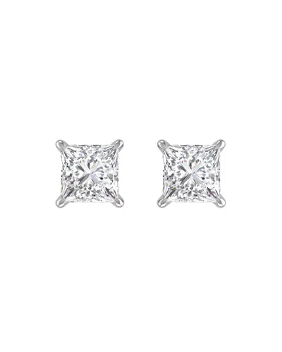 Diamond Select Cuts 14k 1.00 Ct. Tw. Diamond Earrings In Silver