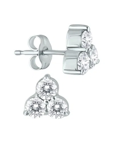 Diamond Select Cuts 14k 1.00 Ct. Tw. Diamond Earrings In Metallic