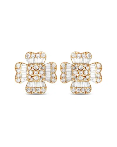 Diamond Select Cuts 14k 1.00 Ct. Tw. Diamond Earrings In Gold