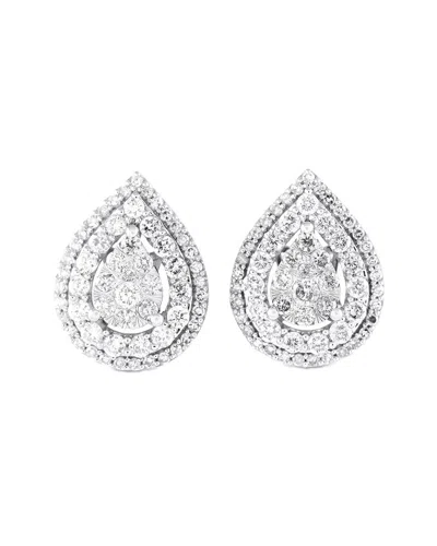 Diamond Select Cuts Dnu Dupe Skus 14k 1.00 Ct. Tw. Diamond Earrings In Silver