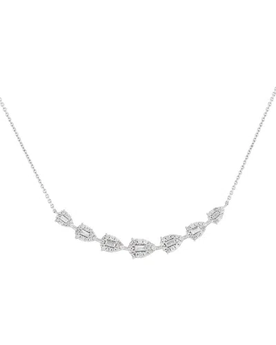 Diamond Select Cuts 14k 1.00 Ct. Tw. Diamond Necklace In Metallic