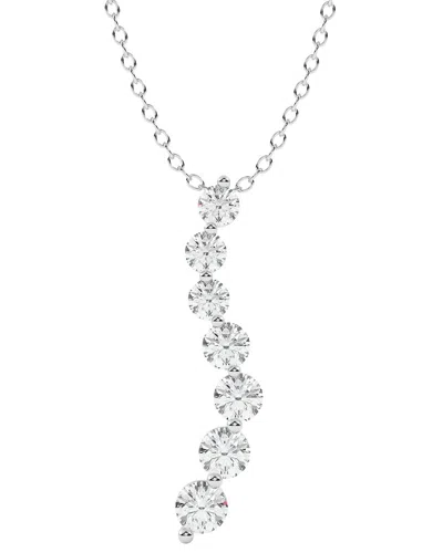 Diamond Select Cuts 14k 1.00 Ct. Tw. Diamond Pendant Necklace In Metallic
