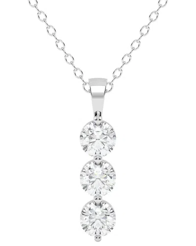 Diamond Select Cuts 14k 1.00 Ct. Tw. Diamond Pendant Necklace In Metallic
