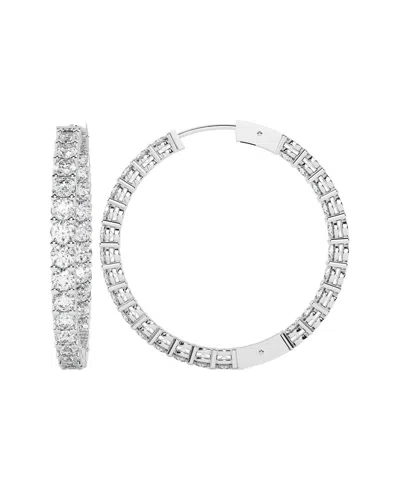 Diamond Select Cuts 14k 10.00 Ct. Tw. Diamond Earrings In Silver