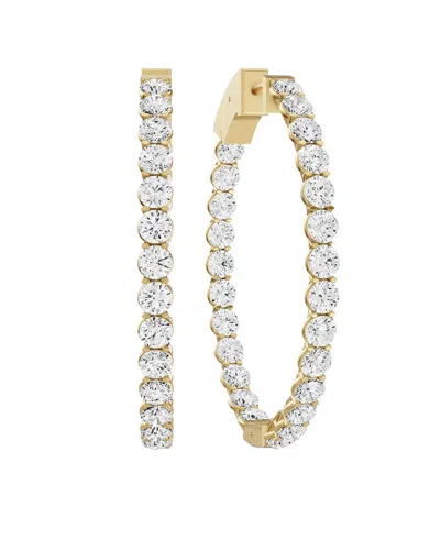 Diamond Select Cuts 14k 10.00 Ct. Tw. Diamond Earrings In Burgundy