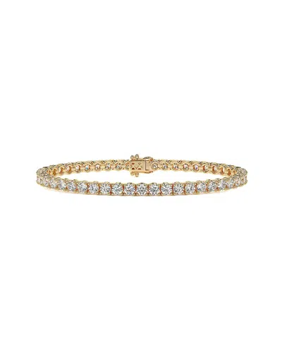 Diamond Select Cuts 14k 10.00 Ct. Tw. Diamond Tennis Bracelet In Gold
