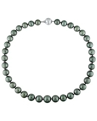 Diamond Select Cuts 14k 10-13mm Pearl Necklace In Green