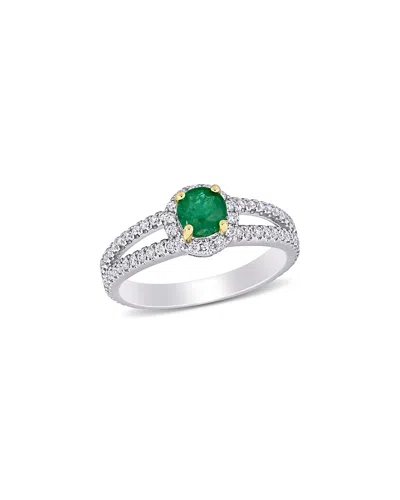 Diamond Select Cuts 14k 1.02 Ct. Tw. Diamond & Emerald Ring