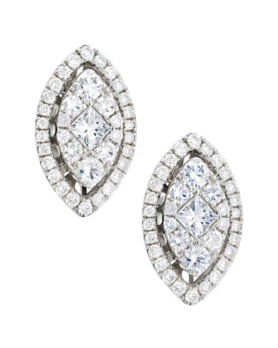 Diamond Select Cuts 14k 1.02 Ct. Tw. Diamond Stud Earrings In Green