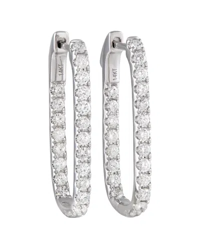 Diamond Select Cuts 14k 1.10 Ct. Tw. Diamond Earrings In Metallic