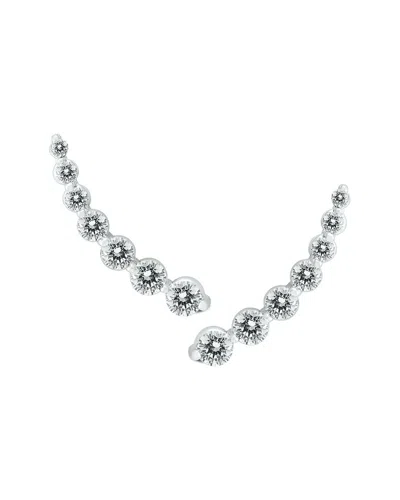 Diamond Select Cuts 14k 1.20 Ct. Tw. Diamond Earrings In Silver