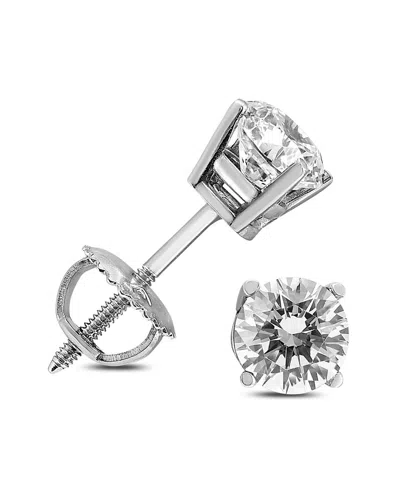 Diamond Select Cuts 14k 1.22 Ct. Tw. Diamond Earrings In Silver