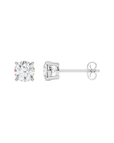 Diamond Select Cuts 14k 1.25 Ct. Tw. Diamond Earrings In Silver