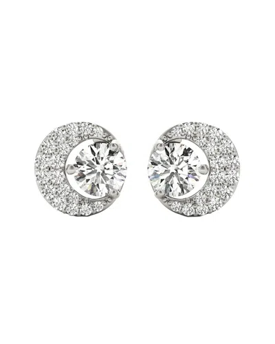 Diamond Select Cuts 14k 1.25 Ct. Tw. Diamond Earrings In Silver