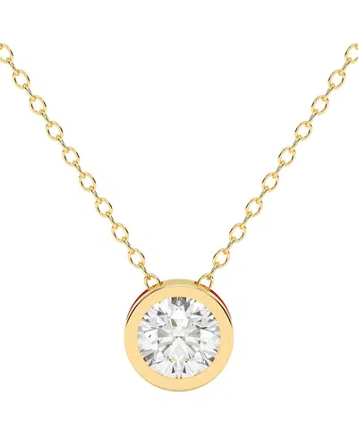 Diamond Select Cuts 14k 1.25 Ct. Tw. Diamond Pendant Necklace In Orange