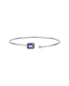 Diamond Select Cuts 14k Diamond .03 Ct. & 1.30 Ct. Amethyst Bangle