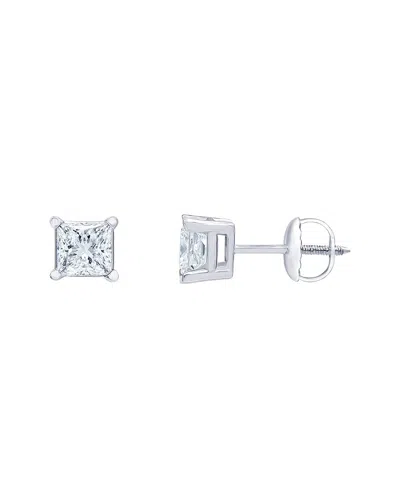 Diamond Select Cuts 14k 1.40 Ct. Tw. Diamond Earrings In Gray