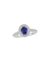 Diamond Select Cuts 14k 1.41 Ct. Tw. Diamond & Sapphire Halo Ring