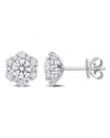 Diamond Select Cuts 14k 1.42 Ct. Tw. Diamond Halo Studs