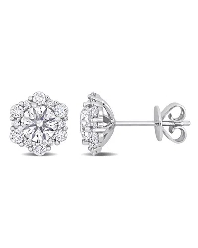 DIAMOND SELECT CUTS 14K 1.42 CT. TW. DIAMOND HALO STUDS