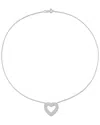 Diamond Select Cuts 14k 1.43 Ct. Tw. Diamond Heart Necklace