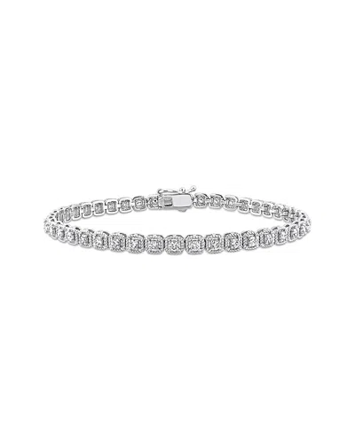 Diamond Select Cuts 14k 1.50 Ct. Tw. Diamond Bracelet In Burgundy