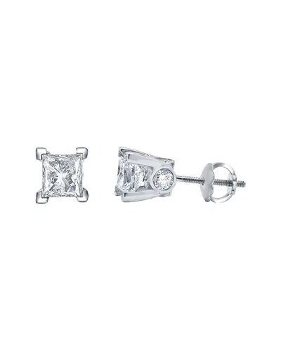 Diamond Select Cuts 14k 1.50 Ct. Tw. Diamond Earrings In Gray