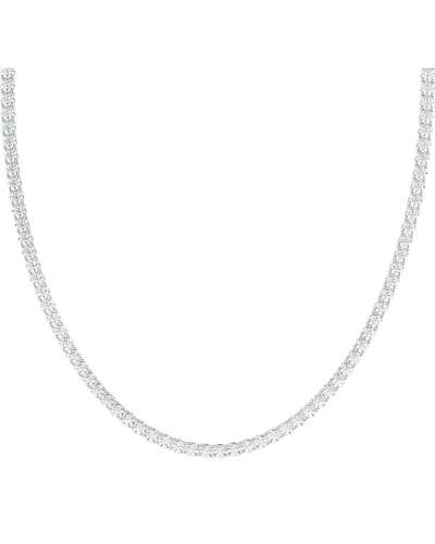 Diamond Select Cuts 14k 20.00 Ct. Tw. Diamond Pendant Necklace In Silver