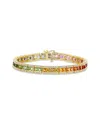 Diamond Select Cuts 14k 15.39 Ct. Tw. Multi-color Sapphire Bracelet