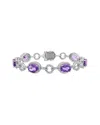 Diamond Select Cuts 14k 15.54 Ct. Tw. Diamond & Amethyst Bracelet