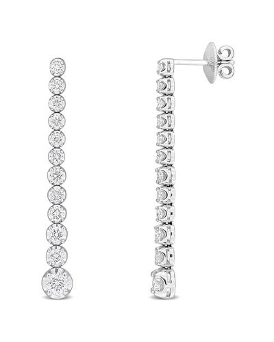 Diamond Select Cuts 14k 1.57 Ct. Tw. Diamond Graduated Linear Drop Earrings