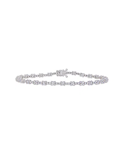 Diamond Select Cuts 14k 1.67 Ct. Tw. Diamond Tennis Bracelet In Silver