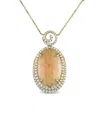 Diamond Select Cuts 14k 16.95 Ct. Tw. Diamond & Opal Necklace