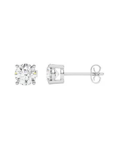 Diamond Select Cuts 14k 2.00 Ct. Tw. Diamond Earrings In Silver