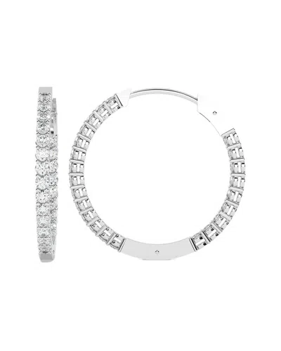 Diamond Select Cuts 14k 2.00 Ct. Tw. Diamond Earrings In Silver