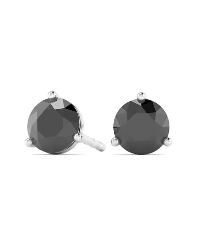 Diamond Select Cuts 14k 2.00 Ct. Tw. Diamond Earrings In Black