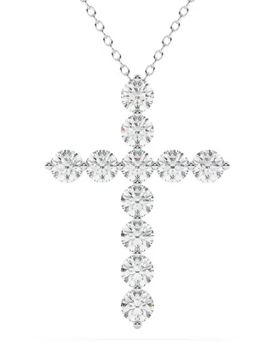 Diamond Select Cuts 14k 2.00 Ct. Tw. Diamond Pendant Necklace In Silver