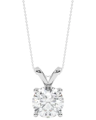 Diamond Select Cuts 14k 2.00 Ct. Tw. Diamond Pendant Necklace In Metallic