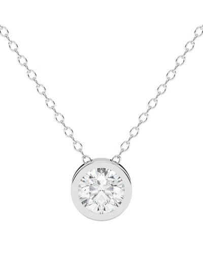 Diamond Select Cuts 14k 2.00 Ct. Tw. Diamond Pendant Necklace In Metallic