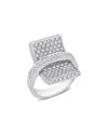 Diamond Select Cuts 14k 2.52 Ct. Tw. Diamond Interlocking Ring In Silver