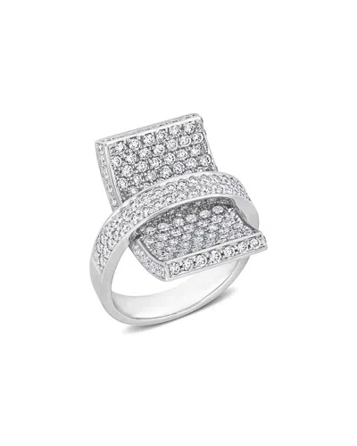 Diamond Select Cuts 14k 2.52 Ct. Tw. Diamond Interlocking Ring In Silver