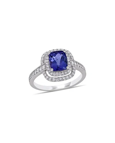 Diamond Select Cuts 14k 2.63 Ct. Tw. Diamond & Tanzanite Ring In Metallic