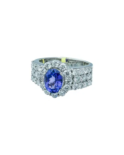 Diamond Select Cuts 14k 2.80 Ct. Tw. Diamond Ring In Blue