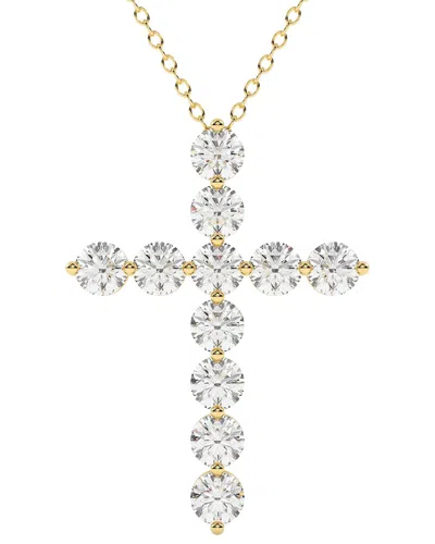 Diamond Select Cuts 14k 3.00 Ct. Tw. Diamond Pendant Necklace In Gold