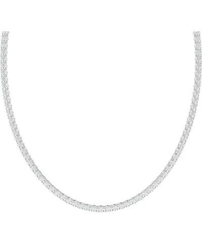 Diamond Select Cuts 14k 30.00 Ct. Tw. Diamond Pendant Necklace In Silver