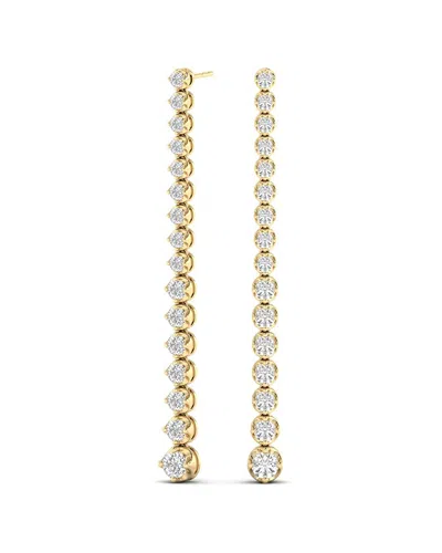 Diamond Select Cuts 14k 3.2 Ct. Tw. Diamond Earrings In Gray
