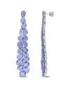 Diamond Select Cuts 14k 33.06 Ct. Tw. Blue Sapphire Earrings